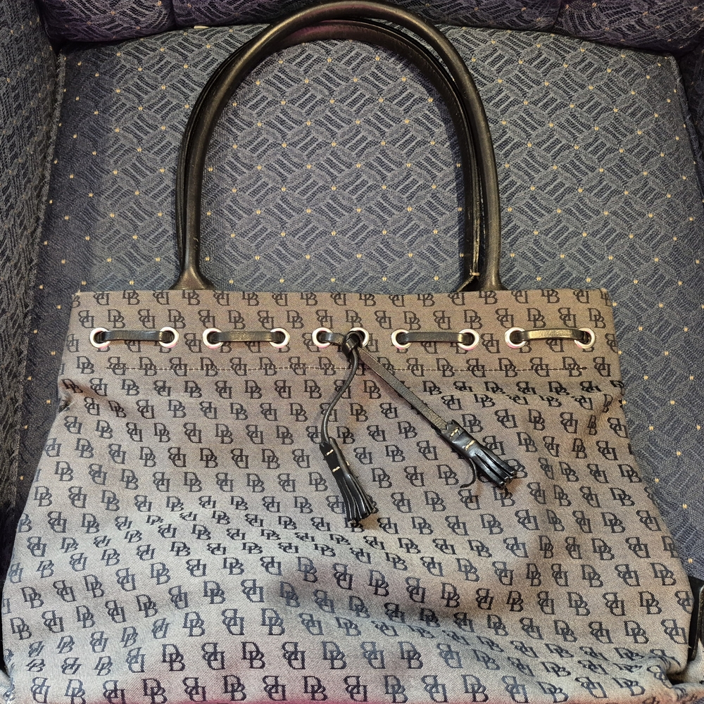 New Dooney & Burke Black and Brown Tote Bag
